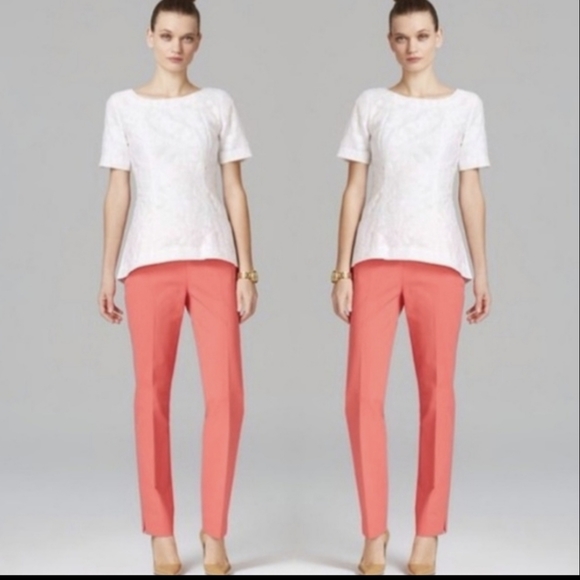 Lafayette 148 Cropped Bleecker Pants in Co… - Picture 2 of 6